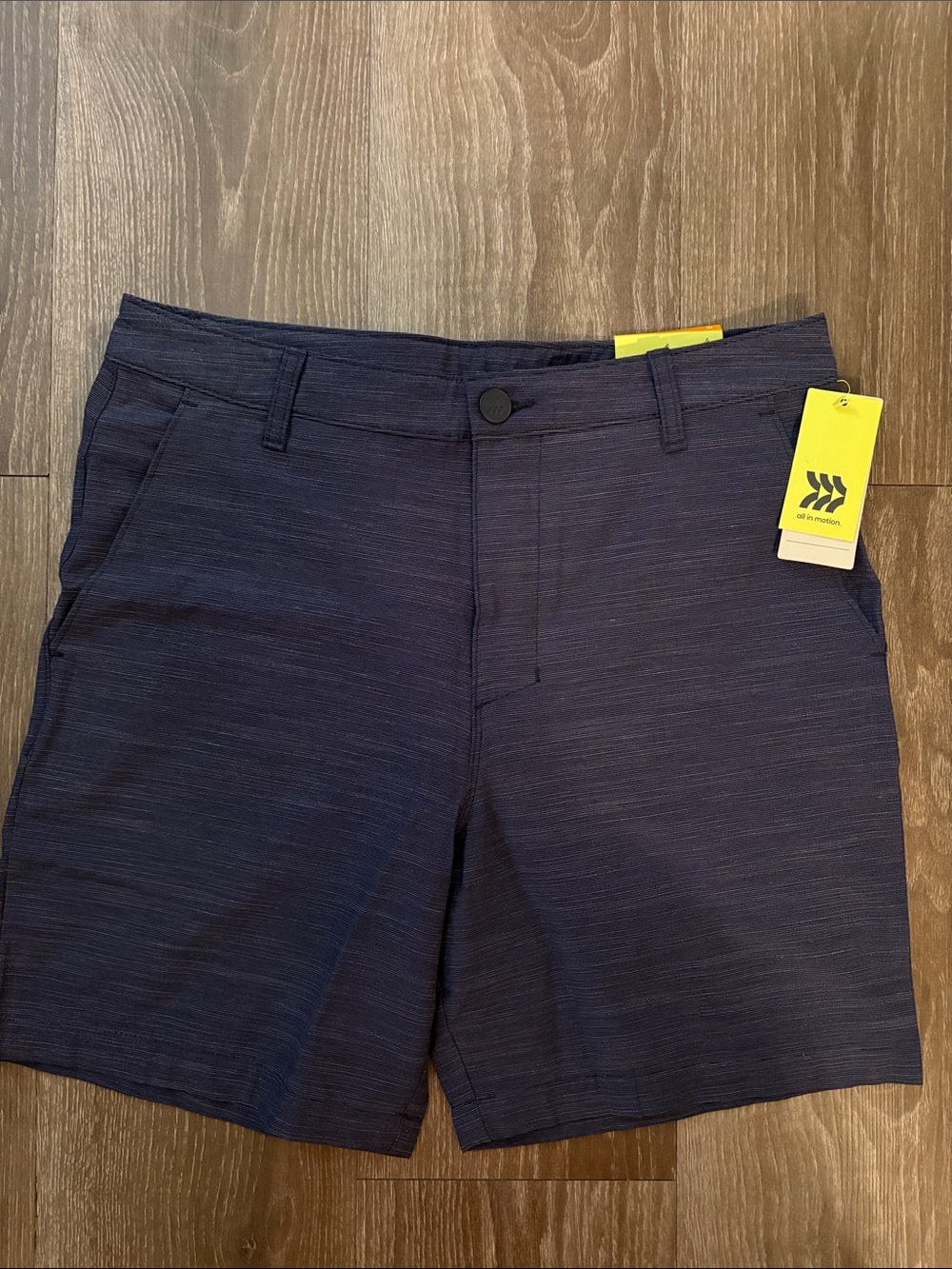 Men’s NWT all in motion Navy Flat-Front Men's Golf Shorts Size 32